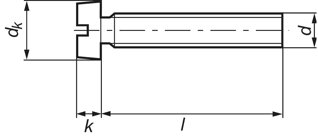DIN 84  AM 2,5 x 28   4.8